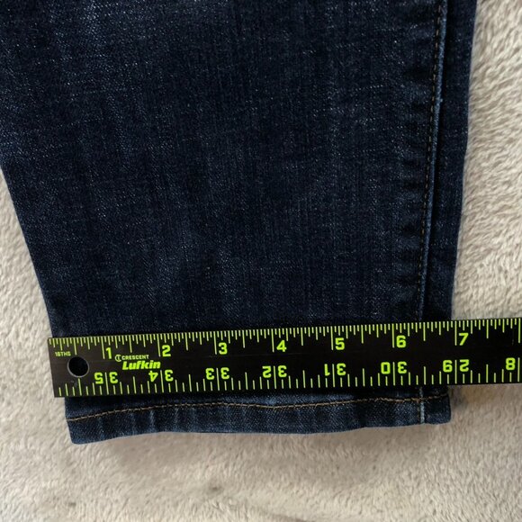 Lee Women's Jeans Size 8 Medium Fit Straight Leg Mid Rise Belted Blue Denim - Picture 7 of 16